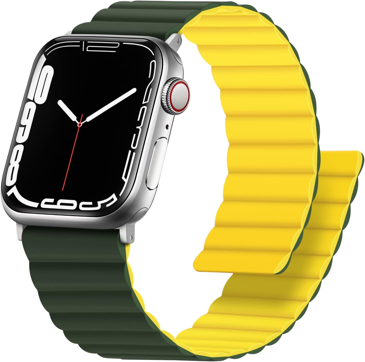 Asli Global Magnetic Band Dual Color For Watch 42/44/45/49mm | Yellow Green Asli Global Magnetic Band Dual Color For Watch 42/44/45/49mm | Yellow Green